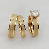 Cluster Rings Brilliant Man And Woman Statement Wedding Engagement Set Fine Craftsmanship Dubai Titanium Stainless Steel Jewelry