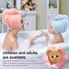 Badhandduk Mikrofiber Hårhandduk Premium Anti Frizz hårtorkning Wrap For Women Män Dry Hår Hat Super Absorbent Wrapped Bath Cap 230926