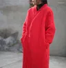 Trenchs de femmes UMI MAO Style chinois Veste d'hiver Zen Lâche Coton Lin Rétro Manteau Dames Tempérament Littéraire Long Top Femme Y2K