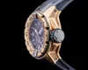 Mens Watch Swiss Wrist Watch RM Wristwatch RM028 Automatic Diver Rose Gold WITH BOX AND PAPERS LOJE