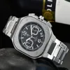 BR Brand Sport Quartz Bell Multifunction Watch Business Men Stainless Steel Calendar Ross Square watch factory Drop284Q