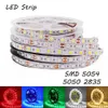 NEUE LED-Streifen 5050 5054 2835 SMD 5M/Rolle Wasserdichte Banddiode 12V Flexibles Bandlicht 60/120Leds/m LED-Leuchten für Raumdekorstreifen