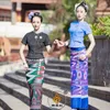 Abbigliamento etnico tailandese tradizionale per le donne Ahom Shan Dai Custuomes Retro Summer Thai Dress Ladies