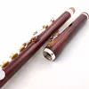 Rosewood Piccolo C Key Cupronickel Half Flute Srebrny Ebony MPC-168
