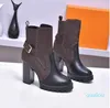 2023 Boot Fashion Woman Heel Bootie Ranger مع Box8881283