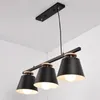 Pendant Lamps Modern Creative 3 Heads Led Lights Restaurants Study Rooms Bedroom Hanging Nordic Wooden Lamp For Home