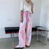 Women's Pants Women's Woman's Trousers Fashion Autumn/winter Tie Dye Wide Leg Loose Drawstring Sale Ladies Drop AMXCK002