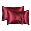 Pillow Silk Pillowcases Bedclothes Single Student Dormitory Household 400 Thread Count Satin Pillowcase With Zipper