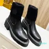 Bottes de créateur en cuir peluche avec style simple et élégant, classique 2024