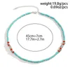 KunJoe – collier cylindrique en métal bleu pour hommes, collier de perles CCB de Style ethnique Punk, bijoux de fête, cadeaux, 2023