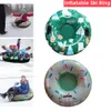 Snowboards Skis 90117cm Snow Sledge Sleigh Children's Tubing Winter Sled Ski Accesories Skiing Ring Pad Sports Thickened Inflatable Ski Circle 230925