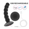 Jouets pour adultes Perles anales Forte Ventouse 10 Modes Vibrateur Sexe pour Femmes Hommes Vagin Massage de la Prostate Télécommande sans fil Butt Plug 230925