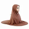 Hijabs Women Muslim Prayer Garment Long Khimar Islamic Veils Overhead Jilbab Abaya Dubai Dress Turkey Arabic Hijab Niqab Burqa Robe Ei Dh51B