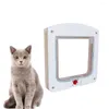 Kattenmanden Controleerbare in- en uitgangsdeur voor huisdieren Veilig gatbenodigdheden Maat S Wit