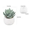 Fleurs décoratives 4pcs Set les plantes artificielles de rafraîchissement de l'espace avec l'air frais et l'ambiance naturelle Appel esthétique extérieur