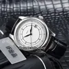 Classico Calatrava 5296 5296G-001 quadrante bianco Giappone Miyota 8215 orologio automatico da uomo cassa in argento cinturino in pelle sport di alta qualità 241s