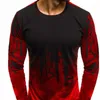 Heren T-shirts Grensoverschrijdende buitenlandse handel Zomermaat Casual mode 3D digitaal bedrukt T-shirt met lange mouwen
