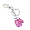 NIEUWE STIJL Borstkanker Bewustzijn Roze Lint Sleutelhanger Roze Lint Vechten Doos Handschoenen Handtas Charme Key Chain1301t