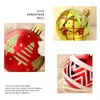 Party Decoration Pack of 16 Shatterproof Red White Green Christmas Bauble Balls Ornament