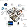 Sistemi di allarme PGST PG-107 Tuya Wireless Home WIFI GSM Monitoraggio domestico Cintura di sicurezza Rilevatore di movimento Sensore Sistema di allarme antifurto Controllo APP Sup YQ230927