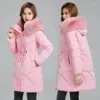 Women's Trench Coats Winter Fashion Cotton-padded Jacket Feminine Temperament Long High-end Trend Hooded Slim 2023 Ladies Loose Warm Coat