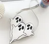 Bolsa fantasma de halloween, bolsa de ombro gótica, feminina, novidade, diabo, bolsa engraçada, couro pu, bolsa crossbody, bolsa de mão fantasma