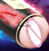 Masturbadores Masculino Boquete Masturbador Vagina Vibrador Contagem Masturbação Copo Máquina de Sexo Bolso Pusssy Pronúncia Adulto Bens para Homem Brinquedo X0926