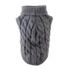 Dog Knitted Sweaters - Turtleneck - Classic Cable Knit Dog Jumper Coat Warm Sweartershirts Outfits for Dogs Cats in Autumn Winter