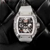 Orologio RichasMills Milles ZF Factory Movimento automatico Tourbillon Business Leisure Rm011 Mill Crystal Case Tape Trend Mens 35LS
