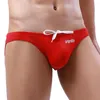 Costumi da bagno da uomo Marca da uomo Tronco da bagno Pantaloncini da surf Pantaloncini da bagno Tether Custodia sexy Bikini Breve costume da bagno estivo a vita media