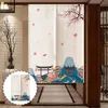 Curtain Partition Japanese Style Door Tapestry Doorway Divider Vintage Curtains