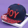 Berretti da baseball estivi per bambini cappello hip-hop lettera di moda ricamo protezione solare per esterni versatili berretti da baseball neri per ragazzi e ragazze x0927