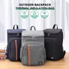 Outdoor-Taschen Camping Thermal Rucksack Kühltasche Wasserdichtes Oxford-Tuch Picknickkorb Isolierte Lunchbox Strand Set 230926