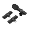 2 Pack Mini Wireless Lavalier Bluetooth Microphone K11 for iPhone,iPad - Lapel Mics Plug and Play 2.4GHz Without Audio Delay