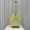 Bolso Totes Bvs Diseñador Jodies Bolsos de mujer Tejer Anudado Original Y Hombro tejido a mano 2023 Otoño Invierno Nuevo Alto Grado Simple Crossbody Fash 6LMD