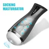 Masturbatoren, automatischer Blowjob, Saugen, Masturbationstasse, echter Vagina-Vibrator, Live-Sprachaufzeichnung, männliche Masturbatoren, Oralsex-Spielzeug für Männer, 18 x 0926