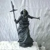 Oggetti decorativi Figurine Decorazioni per la casa gotica Statua Morte nera Scheletro Guardiano Halloween Scultura Decorazione in resina Artigianato Ornamenti Figurina teschio 230927