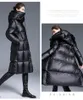 dames donsjack met capuchon lange pufferjas parka's grote maten warme verdikte bovenkleding tops winterkleding