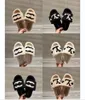 dames mode geborduurde canvas designer dia's glijden op slippers meisjes 60 mm canvas bedekte platform sandalen en stofzakken grote grootte 36-40