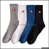 Gaiters Tube Socks Sen Oryginalny styl haftowa love brody college mgaż