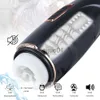 Masturbators Automatic Masturbator for Man Telescopic Blowjob Pocket Pussy Vagina Vibration Machine Male Masturbation Cup Sex Toys for Men x0926