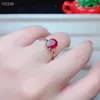 Cluster Rings KJJEAXCMY Fine Jewelry 925 Sterling Silver Inlaid Burn Ruby Noble Female Adjustable Ring Support Test