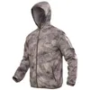 Outdoorjassen Hoodies Zomer Dun Sneldrogend Zonbeschermende kleding Ultralight Hardlopen Kamperen Wandelen Jachtjas Camouflage Windjack 230926