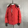 Jaquetas masculinas para baixo canadense parka inverno impermeável pano homens lobo pele wyndham jaqueta com capuz fourrure outwear peles de guaxinim casaco quente