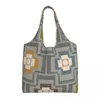 Borse per la spesa Stampa carina Scribble Stem Multi Orla Kiely Tote Borsa a spalla in tela riciclata Borsa shopper Pography