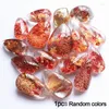 Décorations de jardin naturel poli rouge fantôme cristal guérison pierre quartz gemme pendentif pour la maison pots de culture décoration d'aquarium