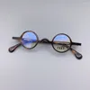 Güneş gözlüğü çerçeveleri retro miyopi el yapımı asetat gözlükleri çerçeve ultra küçük yuvarlak unisex hafif optik