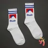 Herrensocken Designer-Socken Rhude High Letter Amerikanische Qualität Baumwolle Europäische In-Tube-Frauen und Männer Trendpaar Straße Sim Ljaei