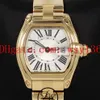 Dames van topkwaliteit Quartz Movement Worloge W62018V1 2676 18K Geel Gold Silver Dial Damesmode Wathces250F