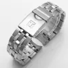 ShengMeirui PRC200 T055417 T055430 T055410 Watchband Watch Parts Male Strip Solid rostfritt stålarmband LJ2011242451